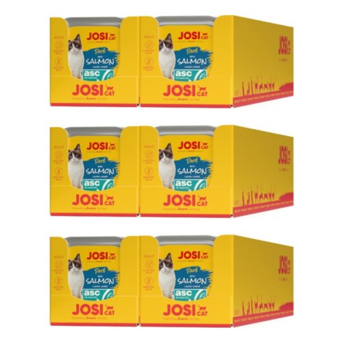 Karma dla kota JOSICAT Pasztet z łososiem (96 x 100 g)