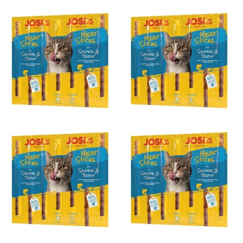 Przysmak dla kota JOSICAT Meat Sticks Łosoś i pstrąg (80 x 35 g)