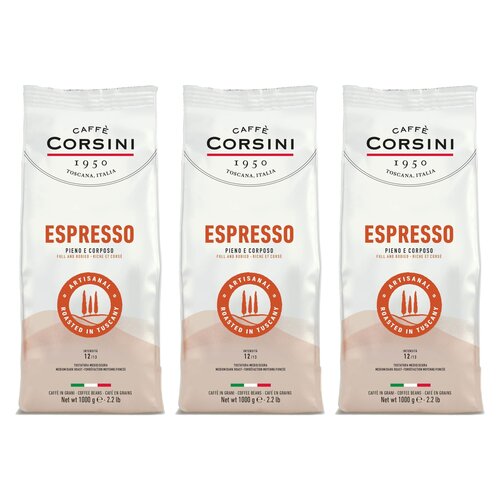 Kawa ziarnista CAFFE CORSINI Espresso 3 x 1 kg