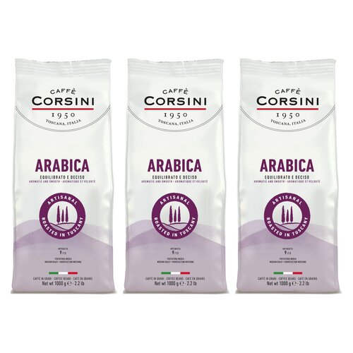 Kawa ziarnista CAFFE CORSINI Arabica 3 x 1 kg