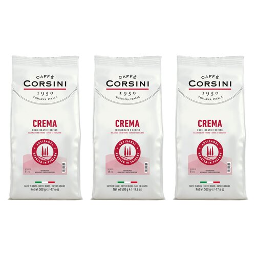 Kawa ziarnista CAFFE CORSINI Crema 3 x 0.5 kg