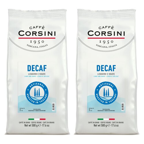 Kawa ziarnista CAFFE CORSINI Decaf 2 x 0.5 kg