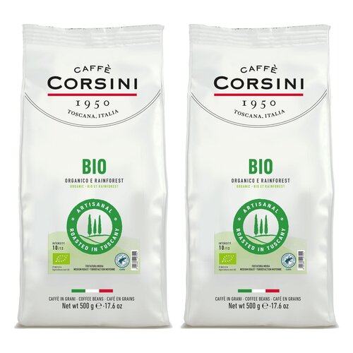 Kawa ziarnista CAFFE CORSINI Bio 2 x 0.5 kg