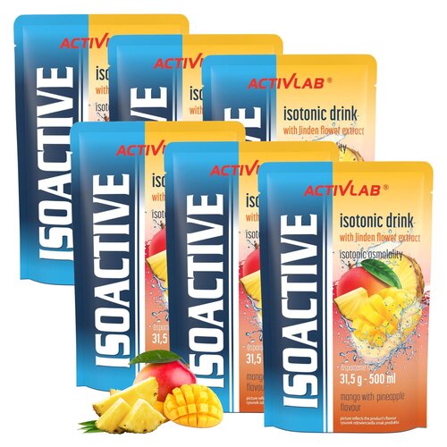 Izotonik ACTIVLAB Isoactive Mango z ananasem 6 x 31,5 g