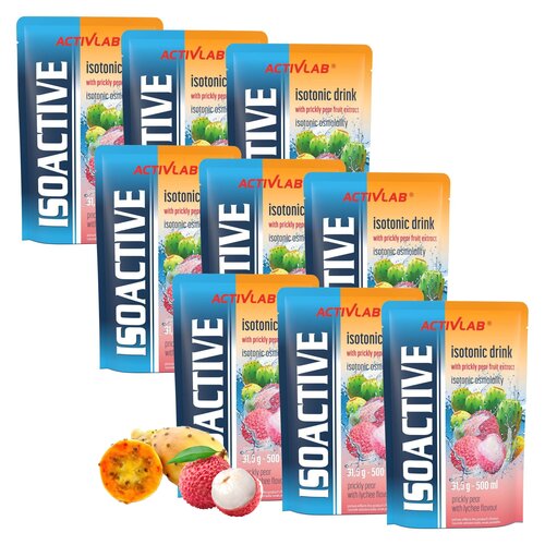 Izotonik ACTIVLAB Isoactive Opuncja figowa z liczi 9 x  31,5 g