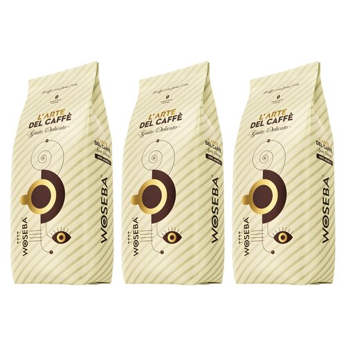 Kawa ziarnista WOSEBA L'arte del caffe Gusto Delicato 3 x 1 kg