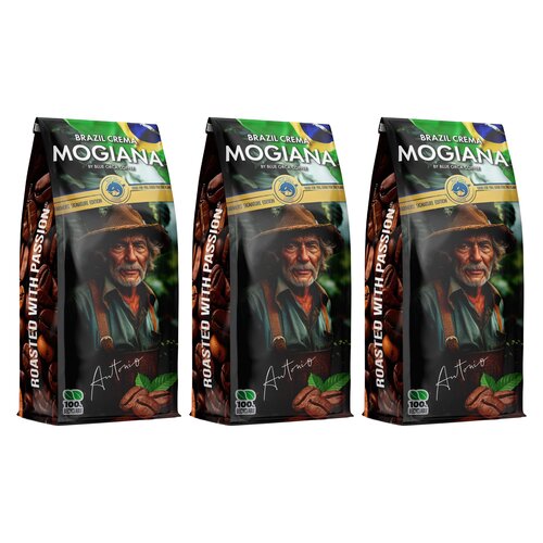 Kawa ziarnista BLUE ORCA COFFEE Brazylia Mogiana Crema Farmers 3 x 1 kg