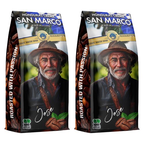 Kawa ziarnista BLUE ORCA COFFEE Honduras San Marco Crema Farmers 2 x 1 kg