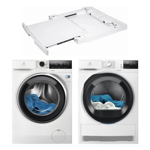 Pralka ELECTROLUX MEW3E8Y6P SensiCare 600 8kg 1400 obr + Suszarka ELECTROLUX Absolute Care 700 MEWD3E9C7P + Łącznik ELECTROLUX E1WYHSK1