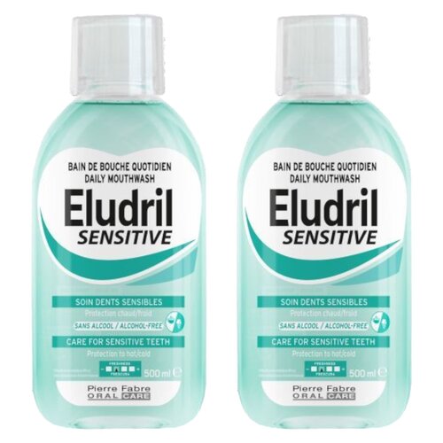Płyn do płukania jamy ustnej ELUDRIL Sensitive 2 x 500 ml