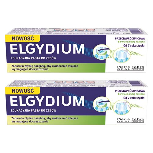 Pasta do zębów ELGYDIUM Barwiąca 2 x 50 ml