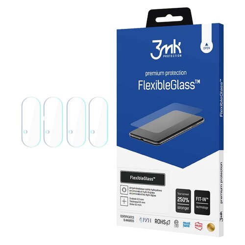 Szkło hybrydowe 3MK FlexibleGlass do Google Pixel 9 Pro + Szkło hybrydowe na obiektyw 3MK Lens Protection do Google Pixel 9 Pro (4 szt.)