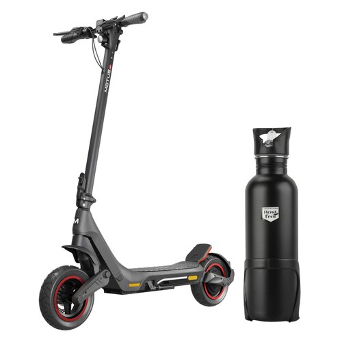 Hulajnoga elektryczna MOTUS Pro 10 Urban 60 km 500W Amortyzacja 10" Grafitowy + Bidon termiczny FISCHER z uchwytem 86057 750 ml