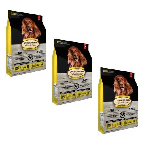Karma dla psa OBT Dog Food Adult Kurczak 3 x 2.27 kg