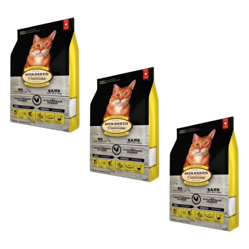 Karma dla kota OBT Cat Food Adult Kurczak 3 x 2.27 kg