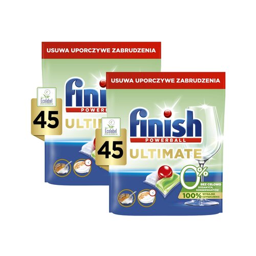 Kapsułki do zmywarki FINISH Ultimate 0% - 90 szt.