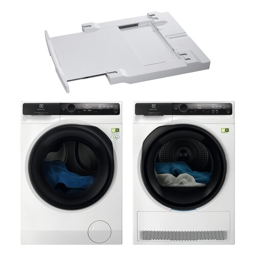 Pralka ELECTROLUX EW9F7607WCP ColourCare 900 11kg 1600 obr SoftWater + Suszarka ELECTROLUX EW9D787KCP z pompą ciepła + Łącznik AEG A1WYHSK1