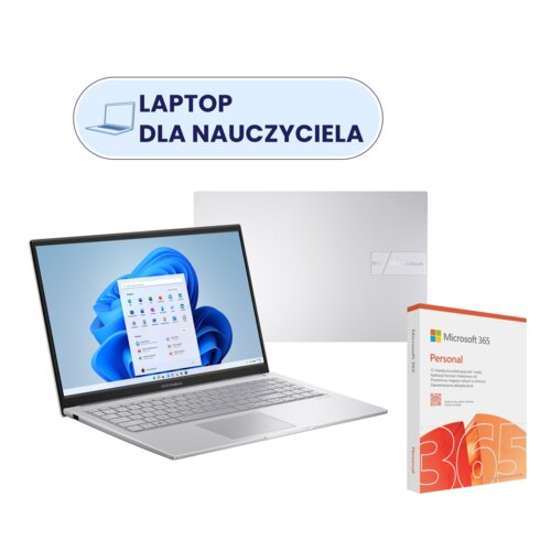 Laptop ASUS Vivobook A1504VA-BQ918W 15.6" IPS i5-1335U 16GB RAM 512GB SSD Windows 11 Home + Program MICROSOFT 365 Personal