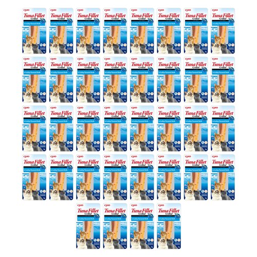 Przysmak dla kota INABA Filet z tuńczyka w bulionie o smaku przegrzebków 36 x 15 g
