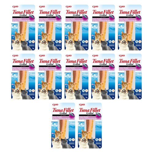 Przysmak dla kota INABA Cat Tuna Filet Extra z tuńczyka w bulionie 12 x 15 g