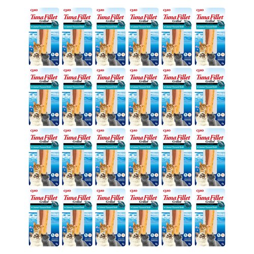 Przysmak dla kota INABA Filet z tuńczyka w bulionie z kalmarów 24 x 15 g