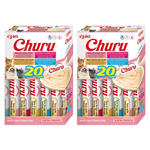 Przysmak dla kota INABA Ciao Churu Variety Owoce morza 40 x 14 g