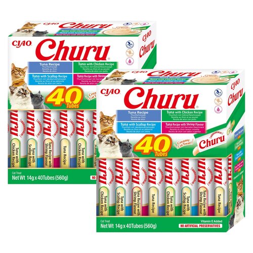 Przysmak dla kota INABA Ciao Churu Variety Tuńczyk 80 x 14 g