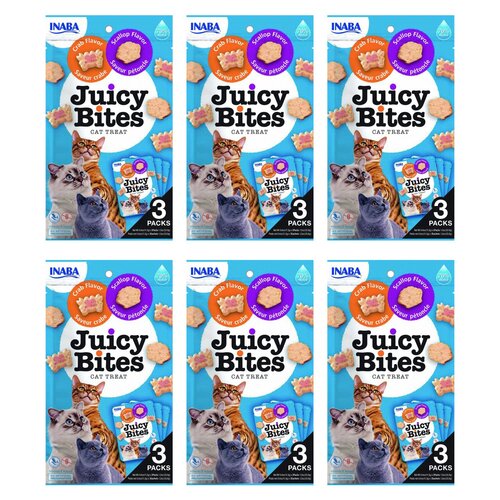 Przysmak dla kota INABA Juicy Bites Przegrzebek i krab 18 x 11,3 g