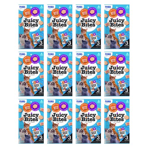 Przysmak dla kota INABA Juicy Bites Przegrzebek i krab 36 x 11,3 g