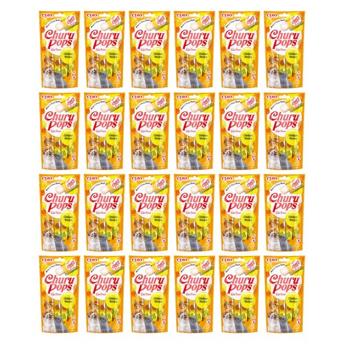 Przysmak dla kota INABA Ciao Churu Pops Kurczak 96 x 15 g