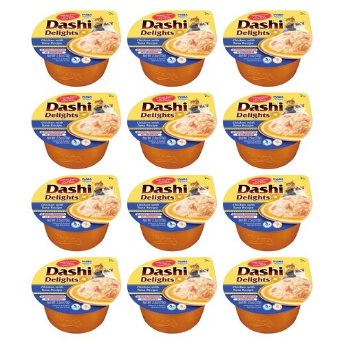 Karma dla kota INABA Dashi Delights Chicken Tuna 12 x 70 g