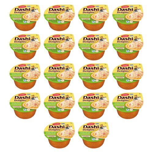 Karma dla kota INABA Dashi Delights Chicken Tuna Scallop 18 x 70 g