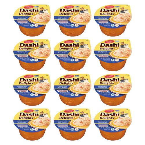 Karma dla kota INABA Dashi Delights Kurczak z serem 12 x 70 g
