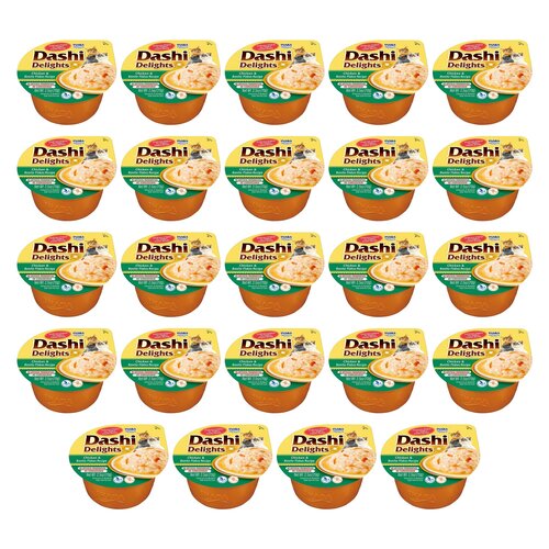 Karma dla kota INABA Dashi Delights Kurczak i tuńczyk bonito 24 x  70 g