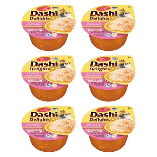 Karma dla kota INABA Dashi Delights Łosoś 6 x 70 g