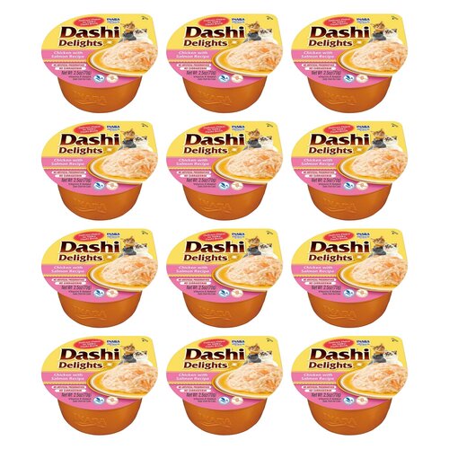 Karma dla kota INABA Dashi Delights Łosoś 12 x 70 g