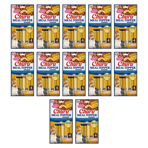 Przysmak dla kota INABA Churu Meal Topper Kurczak z serem 48 x 14 g
