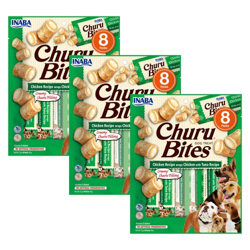 Przysmak dla psa INABA Churu Bites Kurczak i tuńczyk 24 x 12 g