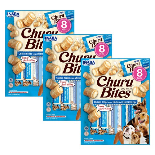Przysmak dla psa INABA Churu Bites Kurczak z serem 24 x 12 g