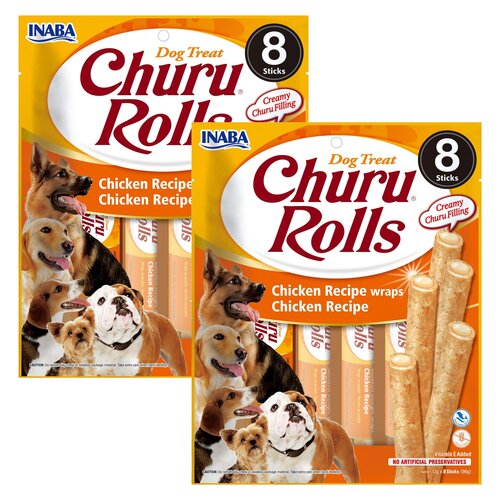 Przysmak dla psa INABA Churu Rolls Kurczak wrapy 16 x 12 g
