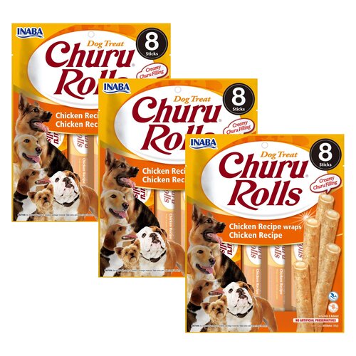 Przysmak dla psa INABA Churu Rolls Kurczak wrapy 24 x 12 g