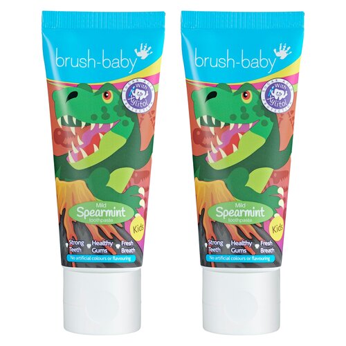 Pasta do zębów BRUSH-BABY Spearmint 2 x 50 ml
