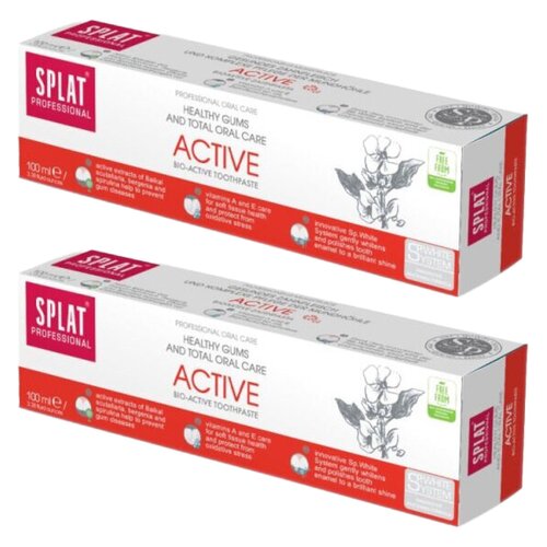 Pasta do zębów SPLAT Professional Active 2 x 100 ml