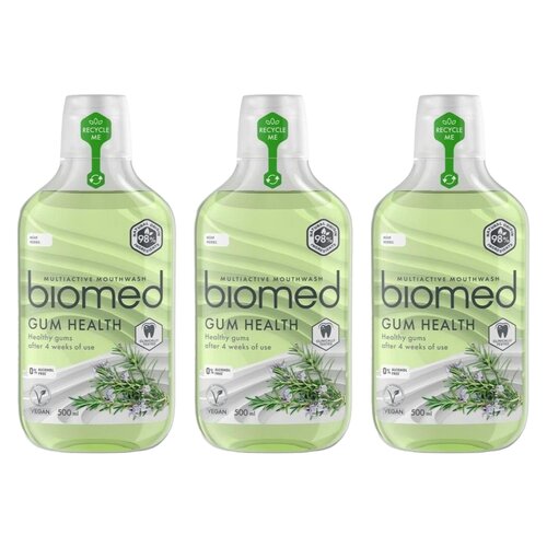 Płyn do płukania jamy ustnej SPLAT Biomed Gum Health Rozmaryn 3 x 500 ml