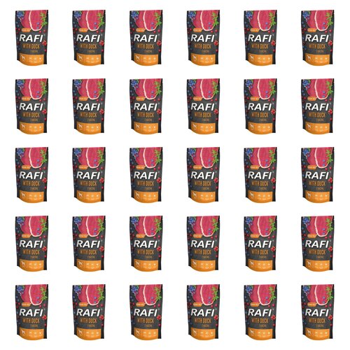 Karma dla psa RAFI z kaczką, borówką i żurawiną 30 x 500 g