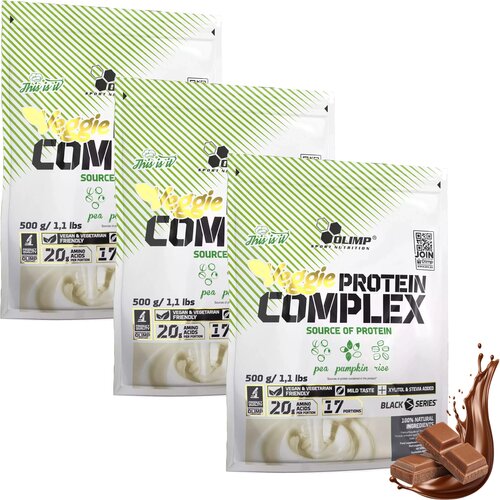 Odżywka białkowa OLIMP Veggie Protein Complex Czekoladowy 3 x 500 g Bez laktozy