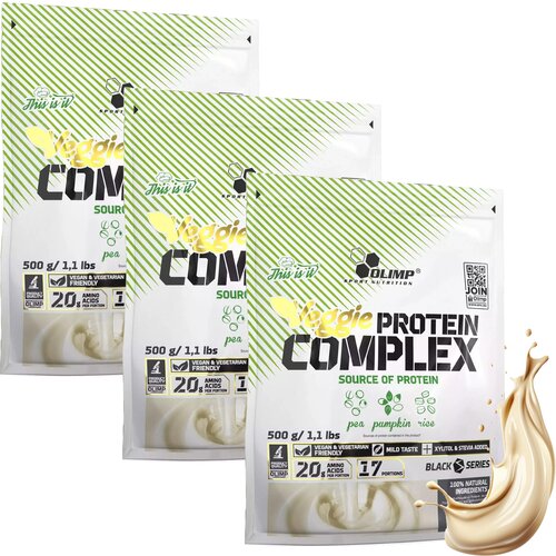 Odżywka białkowa OLIMP Veggie Protein Complex Naturalny 3 x 500 g Bez laktozy