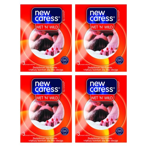 Prezerwatywy UNIMIL New Caress Wet N'Wild  (12 szt.)