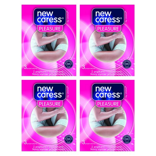 Prezerwatywy UNIMIL New Caress Pleasure  (12 szt.)