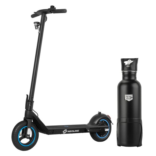 Hulajnoga elektryczna NEOLINE T24 Plus 55km 350W 10" 10.5" Czarny + Bidon termiczny FISCHER z uchwytem 86057 750 ml